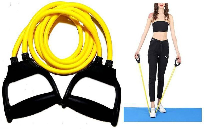 hasyaahub Heavy Quality Exercise Band for Stretching, FullBody Workout Home Gym and Toning Resistance Tube(Multicolor)