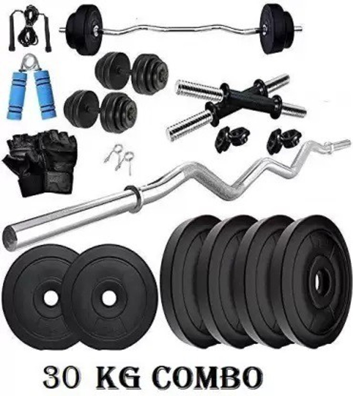 Adrenex 20 kg PVC 20 KG COMBO 9-WB Home Gym Kit Home Gym Combo
