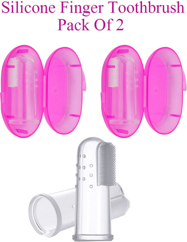 OSPS Baby Finger Silicone Toothbrush With Case/Box Easy Oral Hygiene for Kids Toothbrush Case