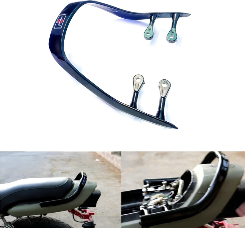 Aklin Boky HEAVY METAL BACKREST Bike Headlight Grill(Black)