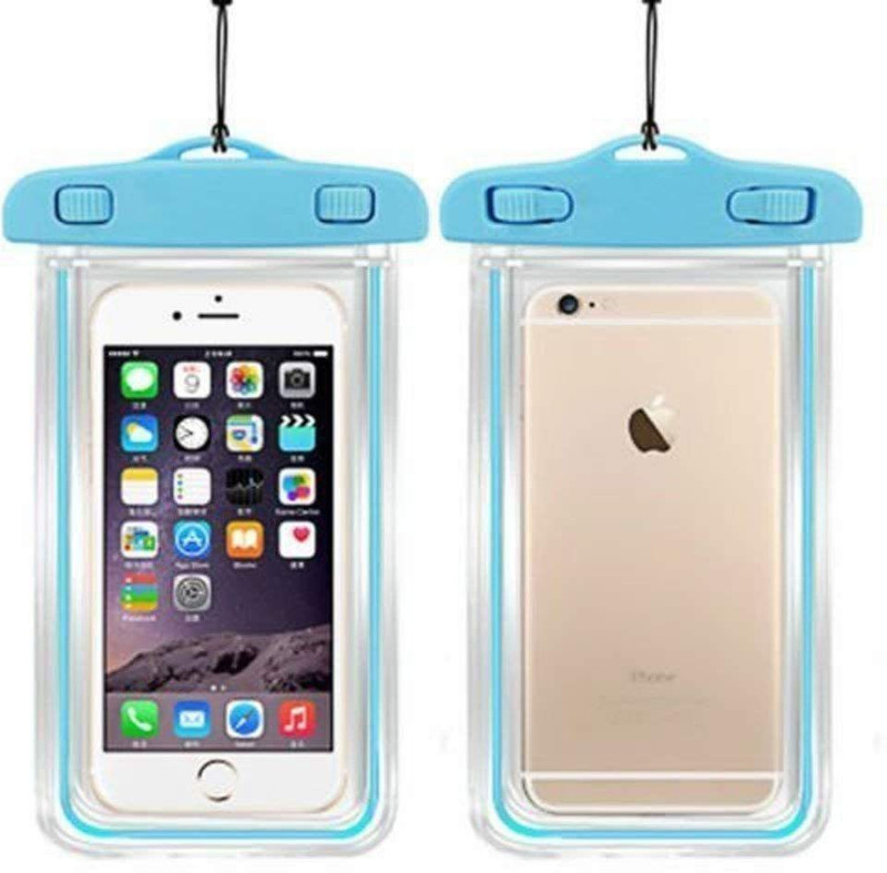 BKKTRADERS Pouch for All Mobiles For Waterproof Sealed Transparent Bag with Underwater Touch Sensitive Dry Bag(Multicolor, Silicon, Pack of: 1)
