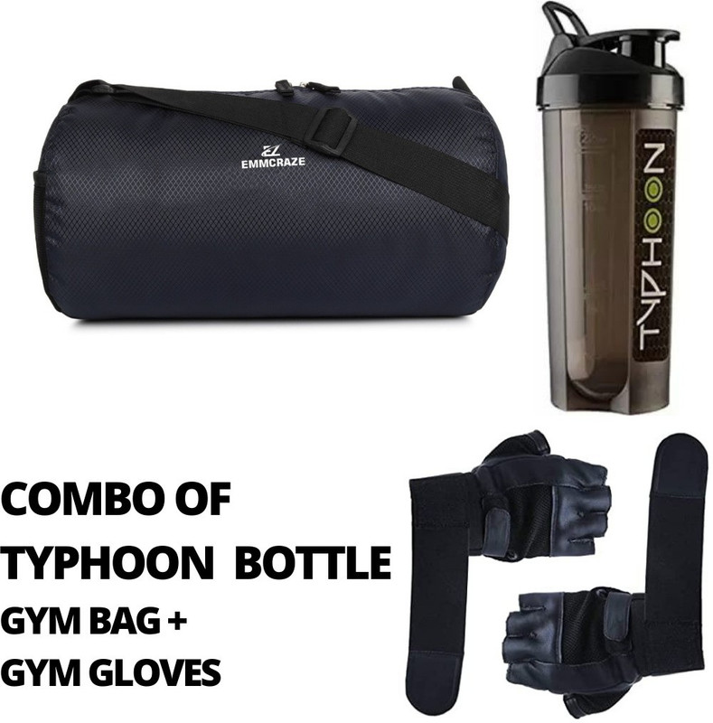 EMMKITZ EMMCRAZ MULTIPURPOSE GYM BAG+SPIDER BOTTLE Fitness Accessory Kit Kit