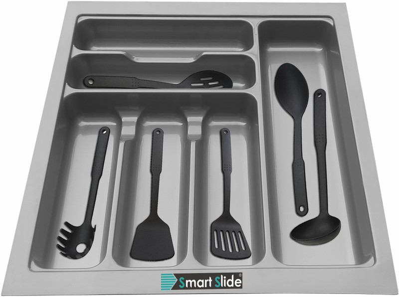 SMART SLIDE Utensil Kitchen Rack Plastic Cutlery Tray For Modular Kitchen Basket/Cutlery Tray For 22 inch (17 x 22 Inch)