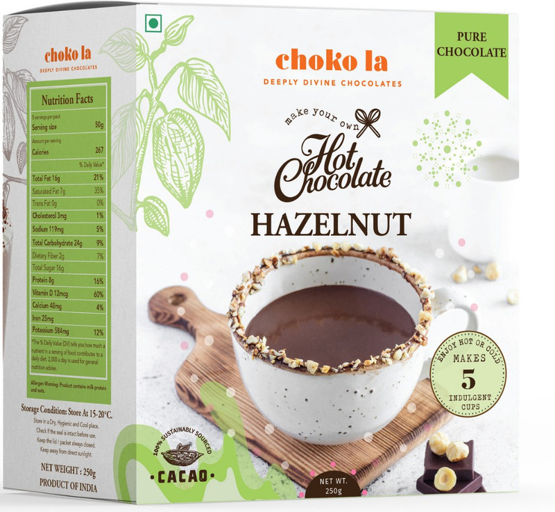 Choko La by Drinking Cinnamon Hot Chocolate Blend Drinking Chocolate Mix Drink Cinnamon Chocolate Powder(250 g)
