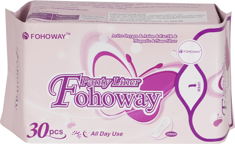 fohoway Touchless soft-cotton panty liner (30 Pieces) Pantyliner