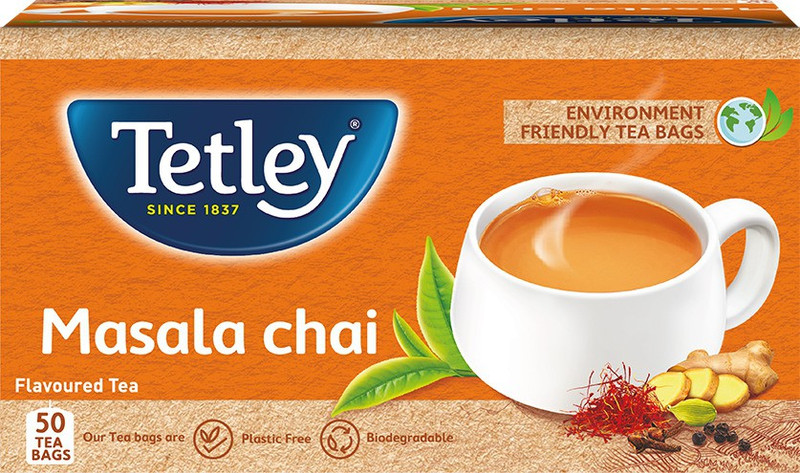Tetley Masala Black Tea Bags Box