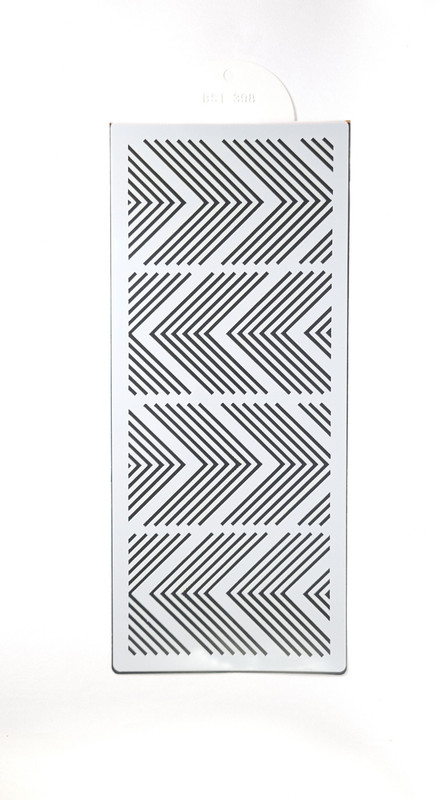 BakeGuru straightwave Cake Side Stencil(Pack of 1)