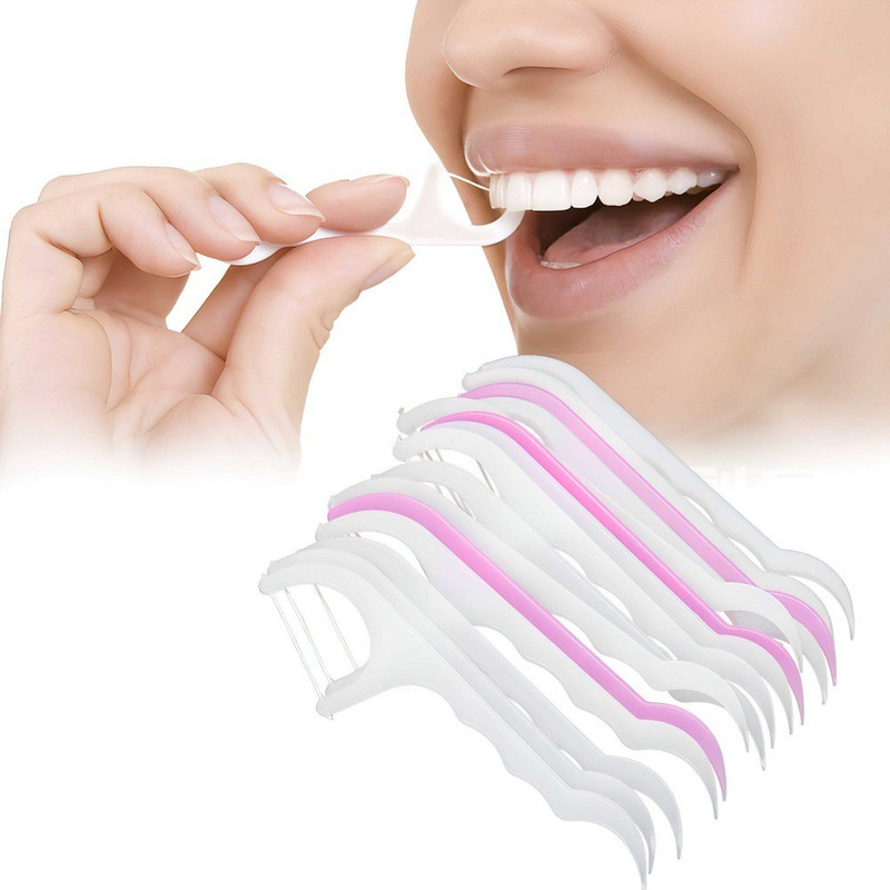 SiyaMart Oral Care Dental Floss Toothpick Sticks(12 cm, Pack of 50)