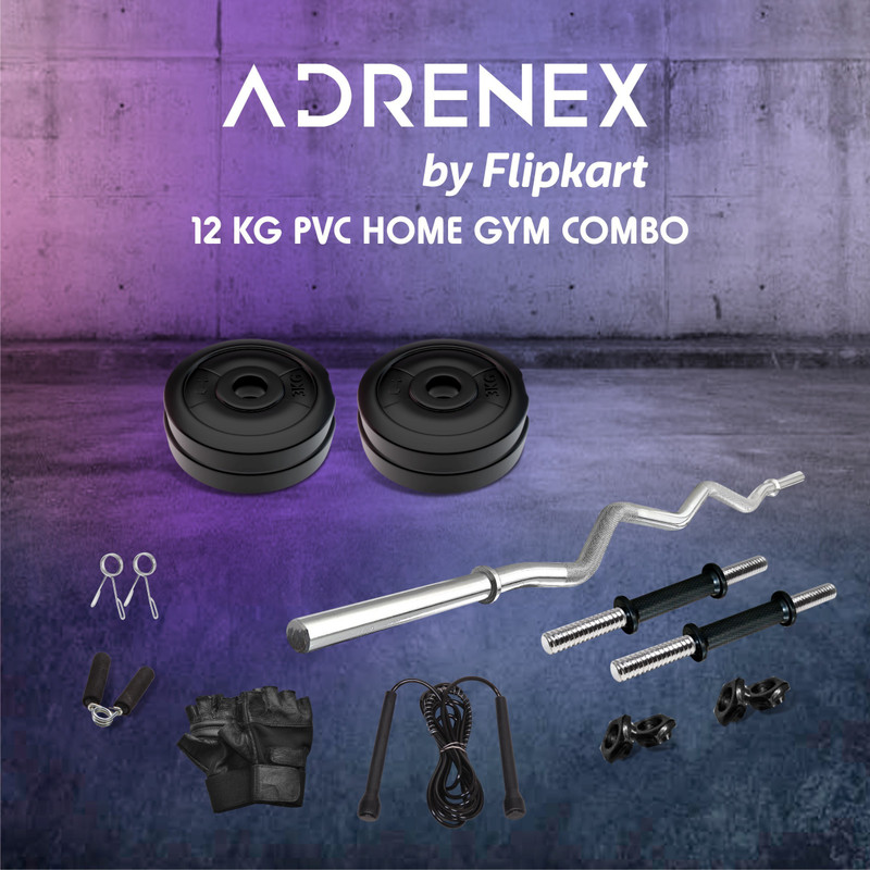 Adrenex 20 kg 20 kg Fitness Equipments with Accessories Home Gym Combo