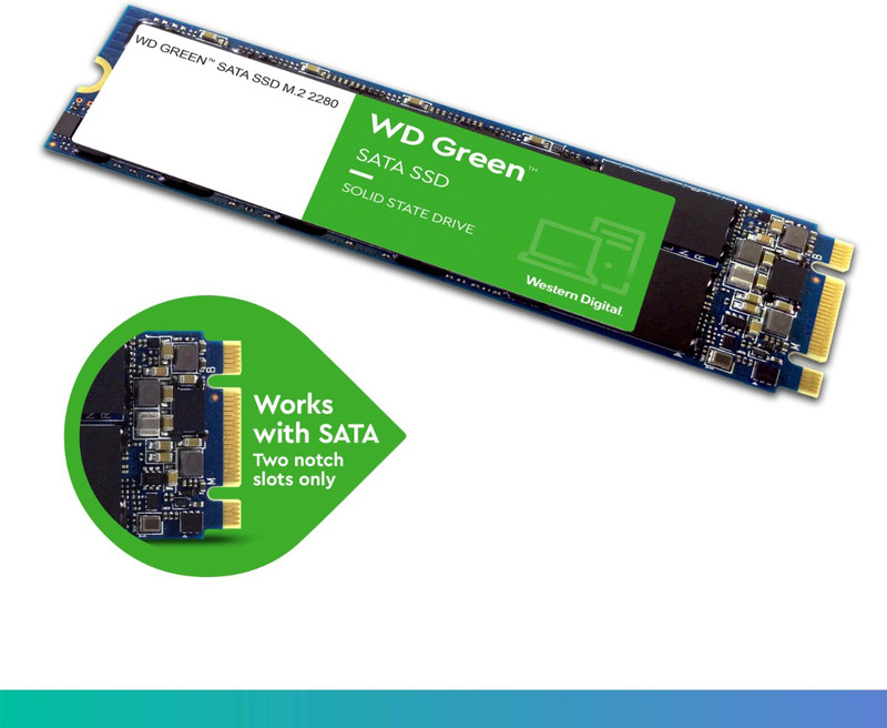 WESTERN DIGITAL WD Green SATA 480 GB Desktop, Laptop Green SATA Internal Solid State Drive (SSD) (WDS480G3G0A)(Interface: SATA, Form Factor: 2.5 Inch)