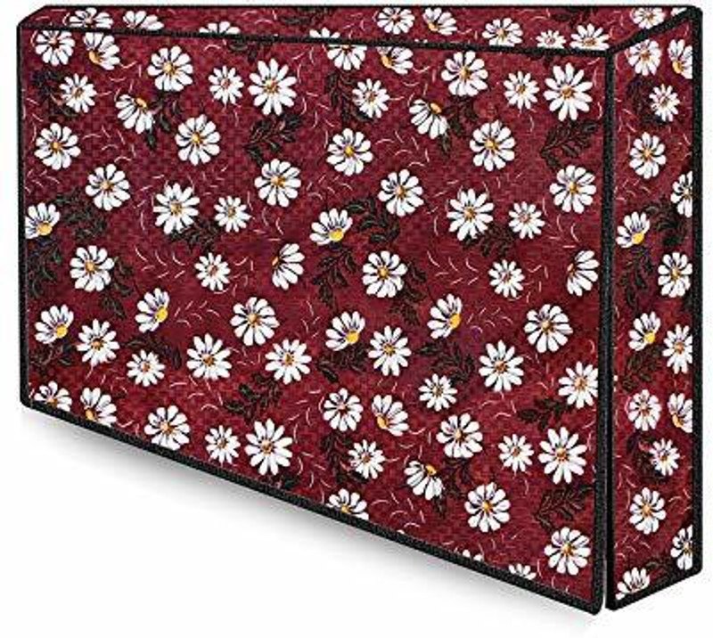 Star Weaves Designer Led Cover for 43 inch Printed Led/Lcd Cover - KUM08(Red)
