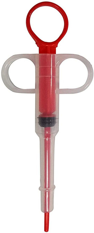Sage Square Nursing Milk Feeding Tablet Pill Feeding Kit Syringe Cat, Kitten (Red) Tube Bird Feeder(Red)