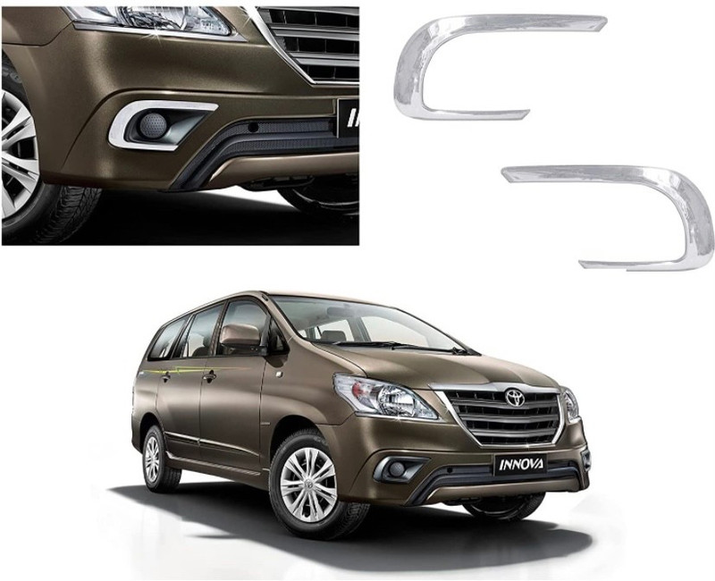 AMARIO Premium Quality Fog Lamp Chrome Cover For Innova Type 4(2013-2015) Set Of 2 Chrome Toyota Innova Front Garnish