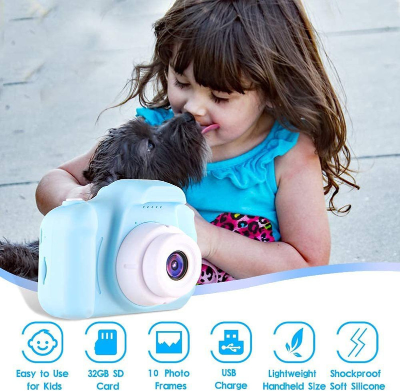 CADDLE & TOES Kids Digital Camera, Web Camera for Computer Child Video Recorder Camera Full HD