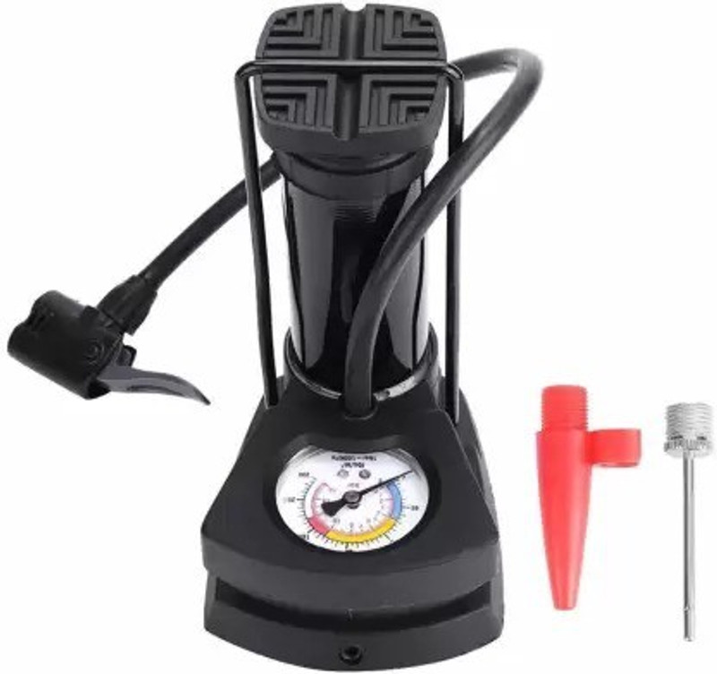 BHAKTI ENTERPRISE Mini Bike Pump Foot Activated Floor Pump Air Pump for car and Bike Bicycle Ball, Balloon, Float, Bicycle, Car, Volleyball Pump, Motorcycle, Inflatable Furniture Pump(Multicolor)