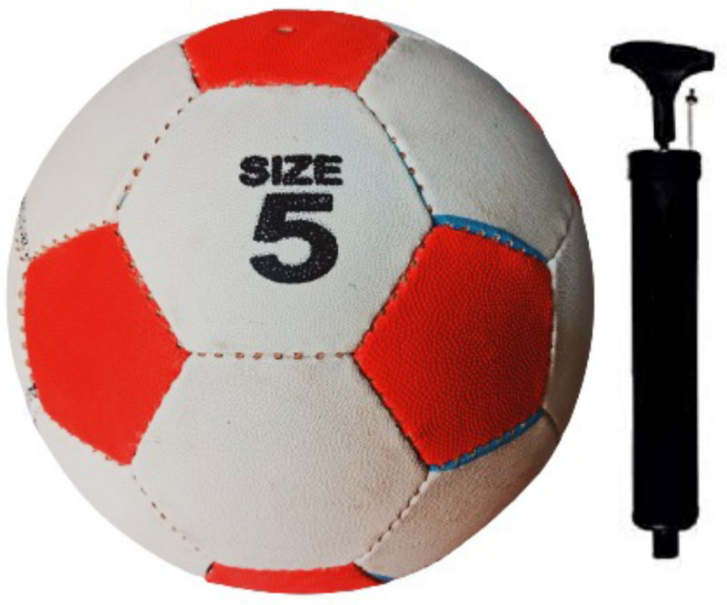 Classic Eagle Red and white Football Size-5 with Free pump and needle 3 ply ( pack of 2) Football - Size: 5(Standard, Pack of 1, Red, White)