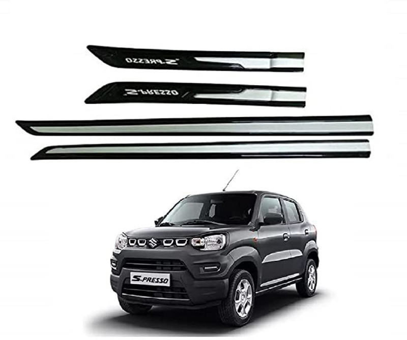 Bubu Car Door Side Chrome line Beading for Maruti Suzuki Nexa S-Presso Set of 4 (5M) Car Beading Roll For Door(5 m)