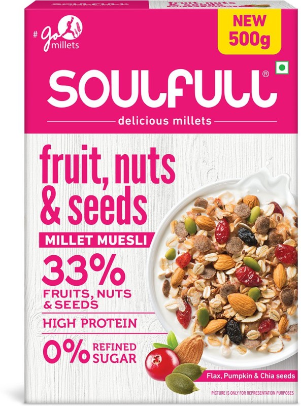 SOULFULL by TATA Fruit, Nuts & Seeds Millet Muesli Pouch