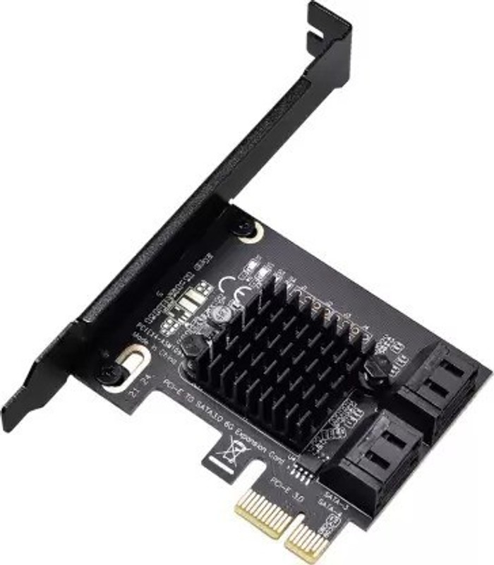 Etzin NVIDIA 6 Port SATA 3 PCI Express Expansion Card(EPL-752PC) DDR2 1 GB NVIDIA Chipset 8 bit 60 MHz Graphics Card(Black)