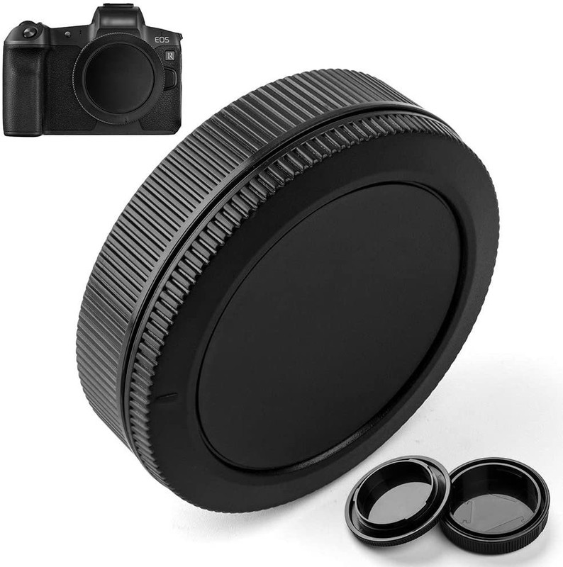 SUPERNIC EOS R Front Body Cap & Rear Lens Cap Cover Lens Cap(Black, 58 mm)