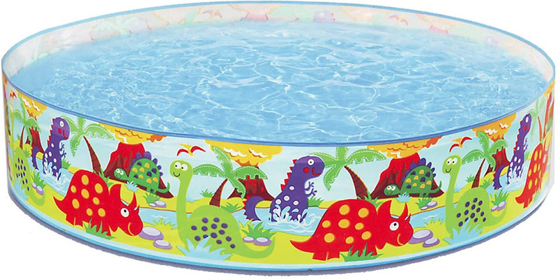HEZKOL Inflatable Kids Bath Tub 6 Feet Snapset Pool (Multicolor)(Multicolor)