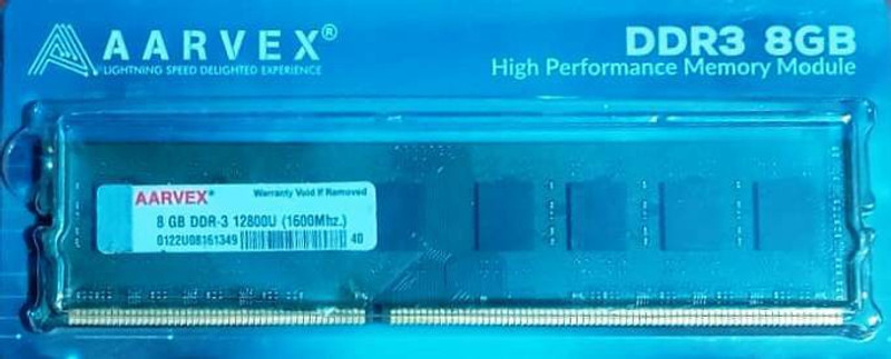 AARVEX DDR3 DDR3 8 GB (Dual Channel) PC (AARVEX8GBRAMDDR3)
