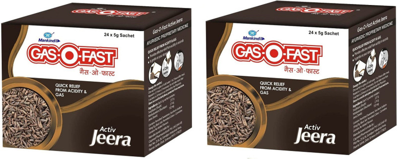 GasoFast -ACTIVE JEERA-48*5G SACHET ACTIVE JEERA Powder (240 g) JEERA Powder JEERA Powder(240 g, Pack of 48)