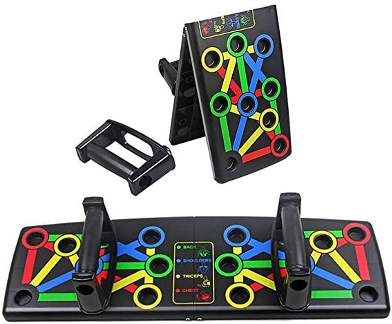 OCTOPUSPRIME Push up board, 9 In 1 Multifunctional Foldable Home Exercise Fitness Equipment Fitness Accessory Kit Kit