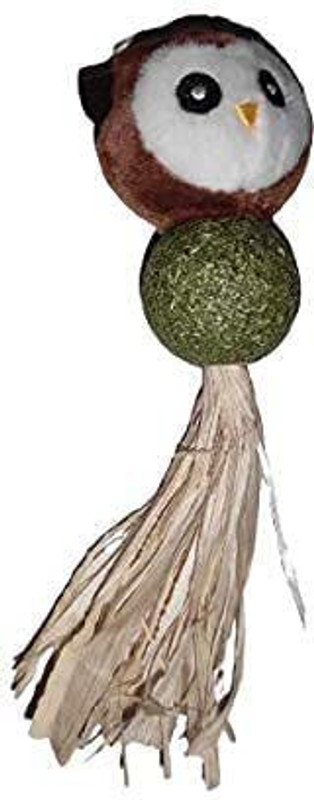 Rvpaws Cats Catnip Edible Natural Attractive Mint Fragrance Owl Shape Licking Toys Wooden, Fiber Chew Toy, Ball For Cat