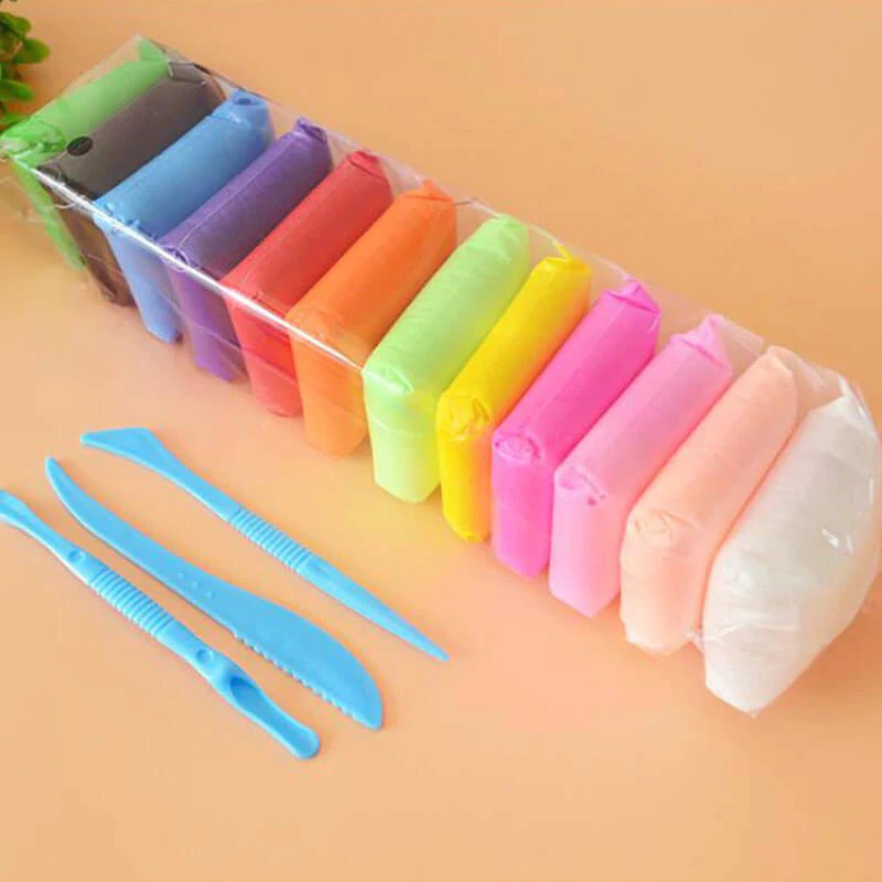 FORSIKHA Children Toy| Bouncing Clay| 12 Colors Air Dry Clay| Soft Clay| Fluffy Foam Clay Multicolor Putty Toy