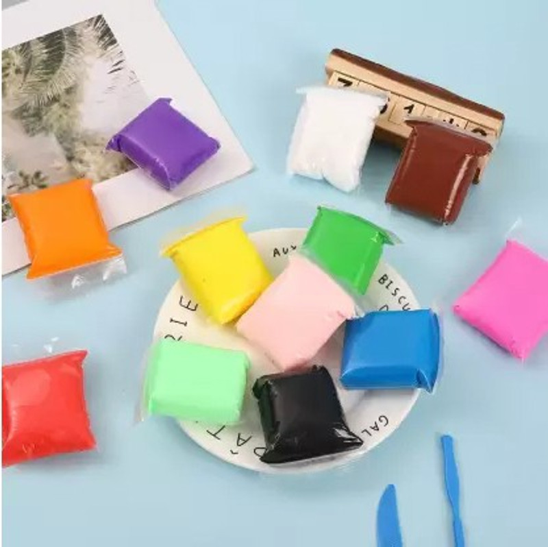 FORSIKHA Foam Clay with Tools| Non-toxic clay| Creative Art item| Dry Clay| kids gifts Multicolor Putty Toy