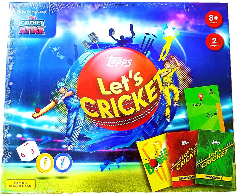 Topps Let's Cricket (Family Board Game) Strategy & War Board Game