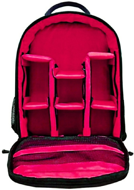 PROUDME DSLR Camera Bag, Lens Accessories Carry Case for All DSLR Cameras-(Pink)  Camera Bag(Pink)