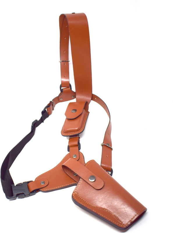 GunAlly Premium Leather Chest Holster for Colt .45 1911,TT-30 Tokarev Gun Holster Cover Pistol/Gun Cover Free Size(Brown)