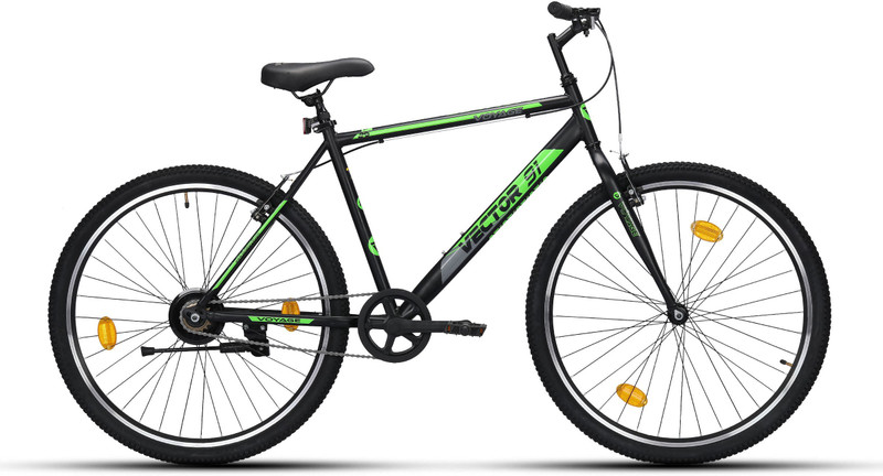 Vector 91 Voyage 29T Black Green Hybrid cycle 29 T (inch) Hybrid Cycle/City Bike(Single Speed, Green, Rigid)