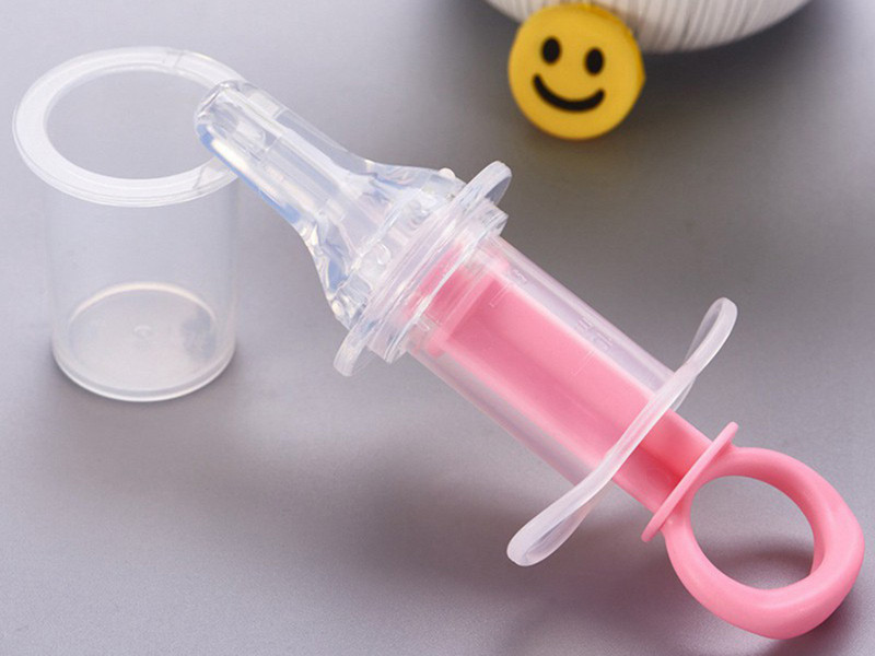 The Little Lookers Baby Dispenser Needle Feeder Medicine Dropper - Pink - Plastic(Pink)
