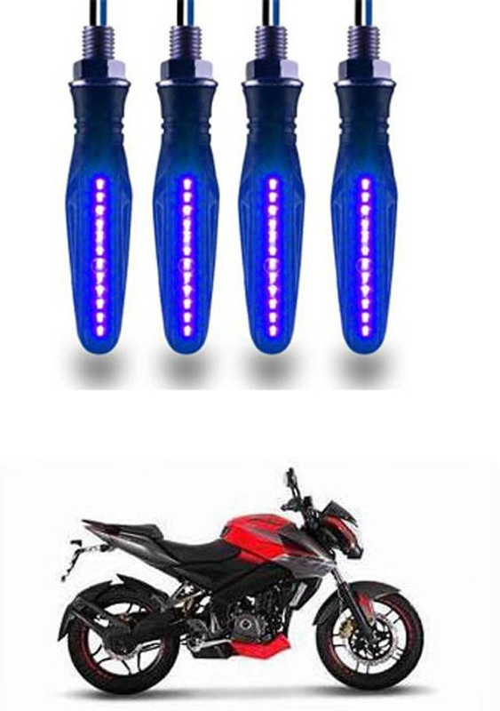 FKOK Rear LED Indicator Light for Bajaj Pulsar 200 NS DTS-i(Blue)