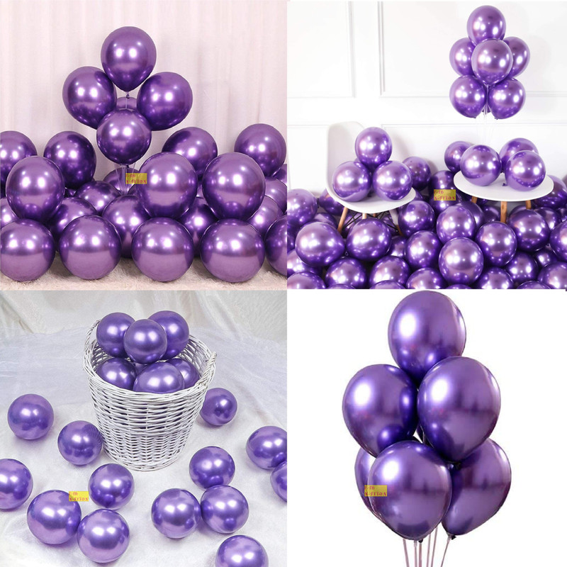 FAB NATION Solid Purple_50 Balloon(Purple, Pack of 50)