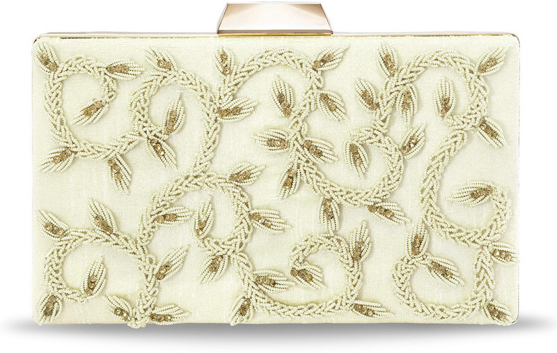 zarikaraft Party Cream Clutch