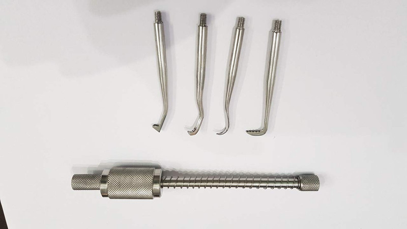 Agarwals Dental Crown Remover Set of 4 Tip Stainless Steel(Pack of 5)