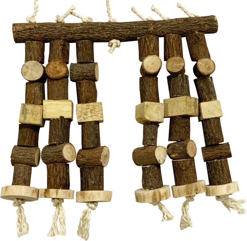 CONGO NATURAL PARROT TREAT Chew Toys Provide Essential of Wild for Medium & Large Birds Wooden Chew Toy, Training Aid For Bird