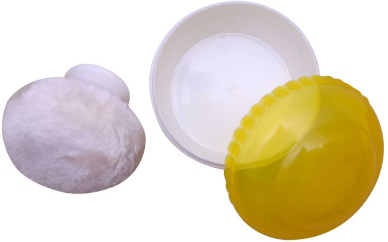 KRISHNA baby paudar puff with box(whait, yallo)