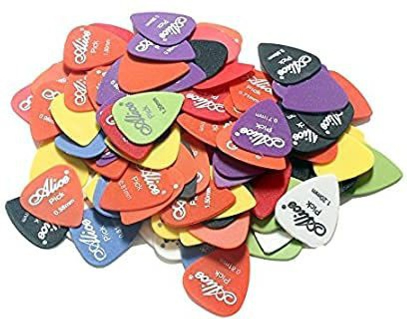 Music Mantra Guitar Picks15 pcs Mix set of Pick 0.58mm/0.71mm/0.81mm/0.96mm/1.20mm/1.50mm Guitar Pick(Pack of 15)