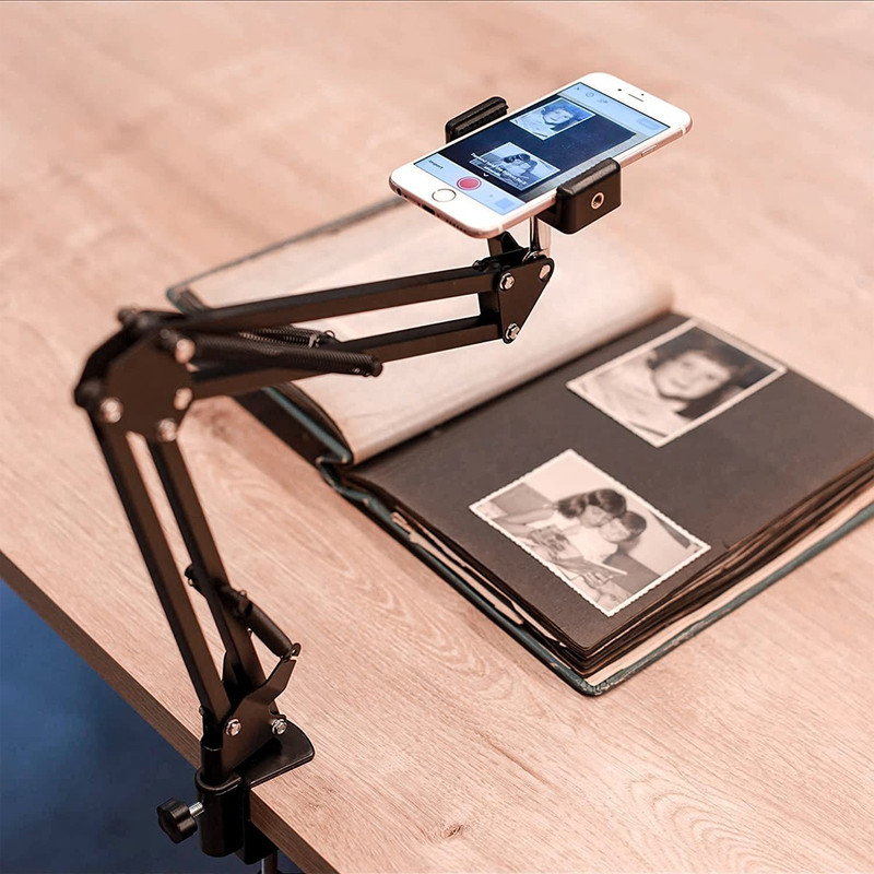 ZOKMOB 360 Degree Rotate Tripod For Cooking Videos Overhead Drawing Video Tripod Stand Tripod, Monopod, Tripod Clamp, Tripod Bracket, Tripod Ball Head(Gooseneck Mobile Holder, Supports Up to 1200 g)