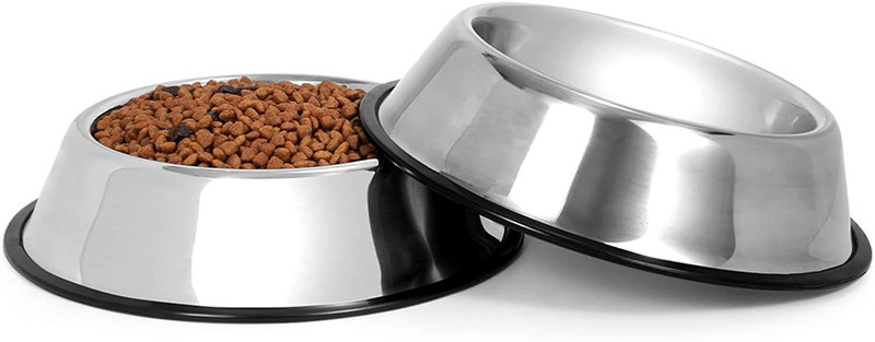 chullbull pet products Stainless Steel Dog Bowl 200ML Stainless Steel Pet Bowl(200 ml Silver)