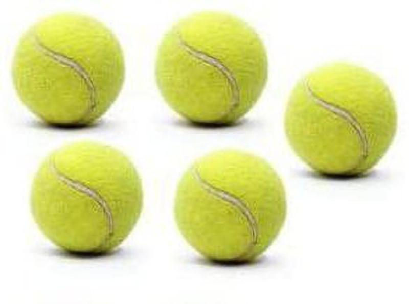 PROSPO Light Cricket Tennis Ball(Green, Standard Size) (Set of 5) Tennis Ball(Standard, Pack of 5)