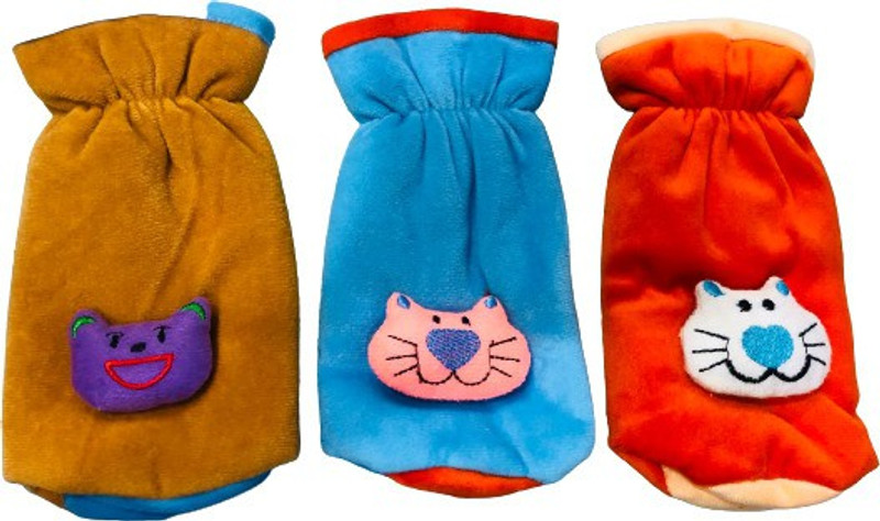 smilykid Premium, Daily Use attractive Teddy Baby Bottle Cover With Cute Cartoon(Brown, Blue, Orange)