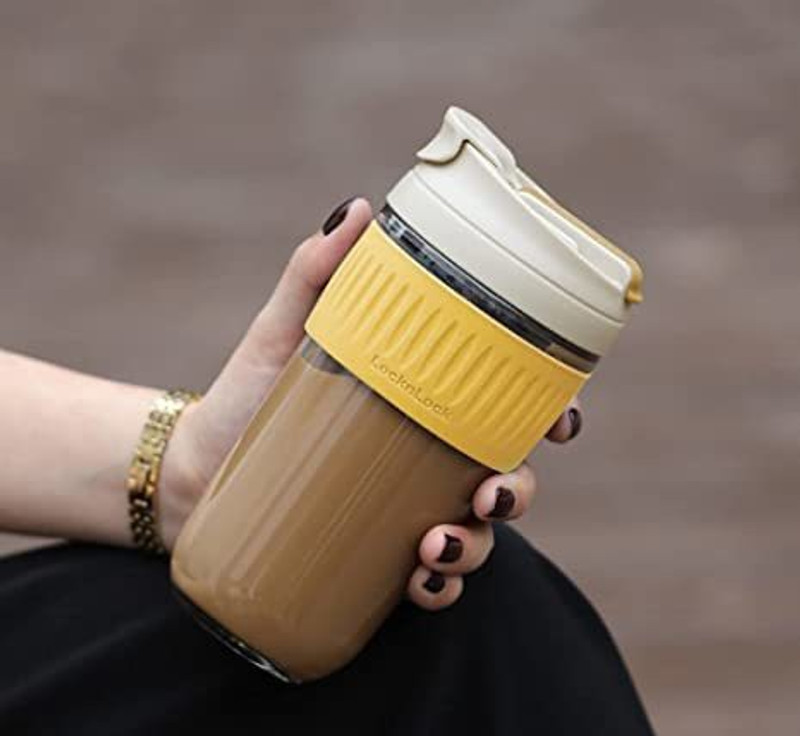 GOOD TO GREAT CREATION Glass Coffee 350 ml Glass Shaker(Pack of 1, Multicolor)