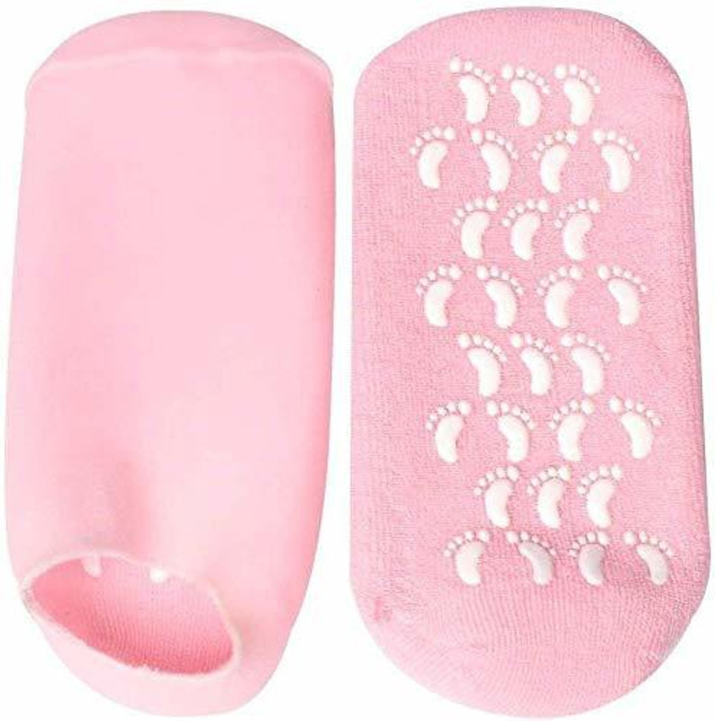ELEGIOUS Gel Socks, Ultra-Soft Moisturizing Socks with Spa Quality Gel for Moisturizing, Gel Socks Helps Repair Dry Cracked Skins (Color May Vary)(Pack Of 1)