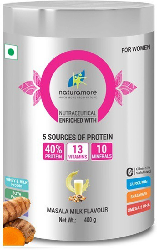 Naturamore NUTRACEUTICAL FOR WOMEN - MASALA MILK FLAVOUR 400G(400 g)